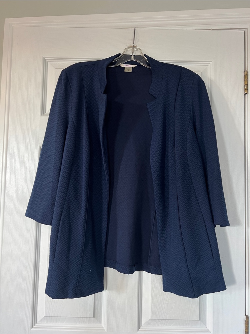 TanJay Navy Open-Front Women's Blazer
